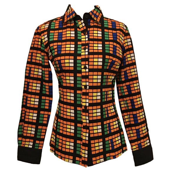 Tobams Colors Toju African Inspired Top - 10 - NWT - Picture 1 of 6